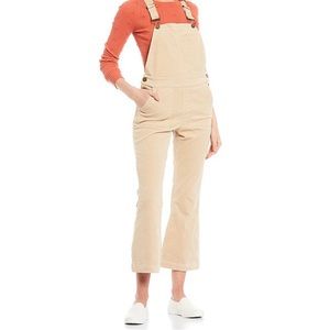 O’Neill Tan Corduroy Flared Overalls